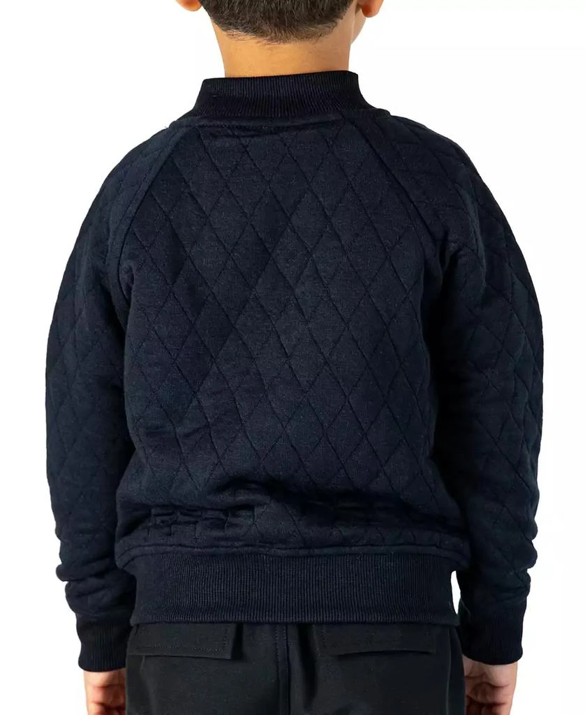 Sovereign Code Big Boys Princeton Quilted Snap Front Varsity Jacket 3