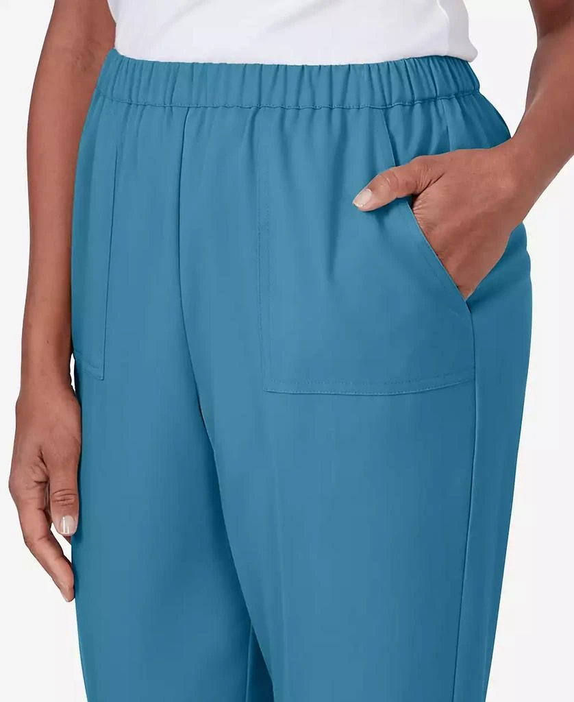 Alfred Dunner Petite Sedona Sky Sedona Pull On Balanced Straight Leg Pant, Petite & Petite Short 9