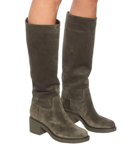 Gianvito Rossi Suede knee-high boots 5
