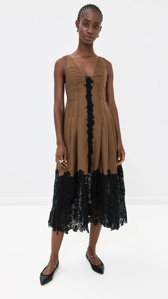 Kika Vargas Rosa Dress Tobacco Wool 6