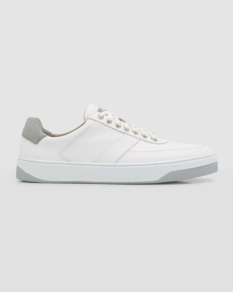 Shop Men's Vantage Pebble Grain Leather Low-Top Sneakers on Sale