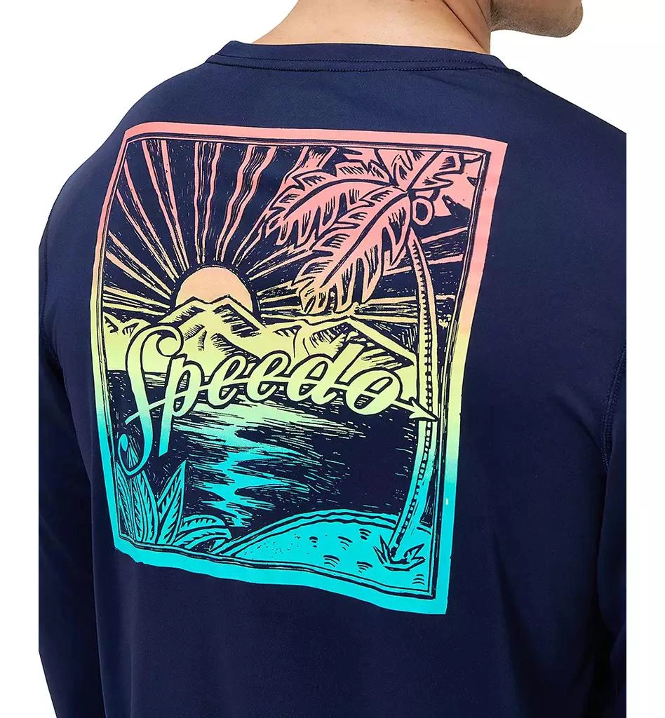 Speedo Men
s Long Sleeve Graphic Swim T-Shirt 5