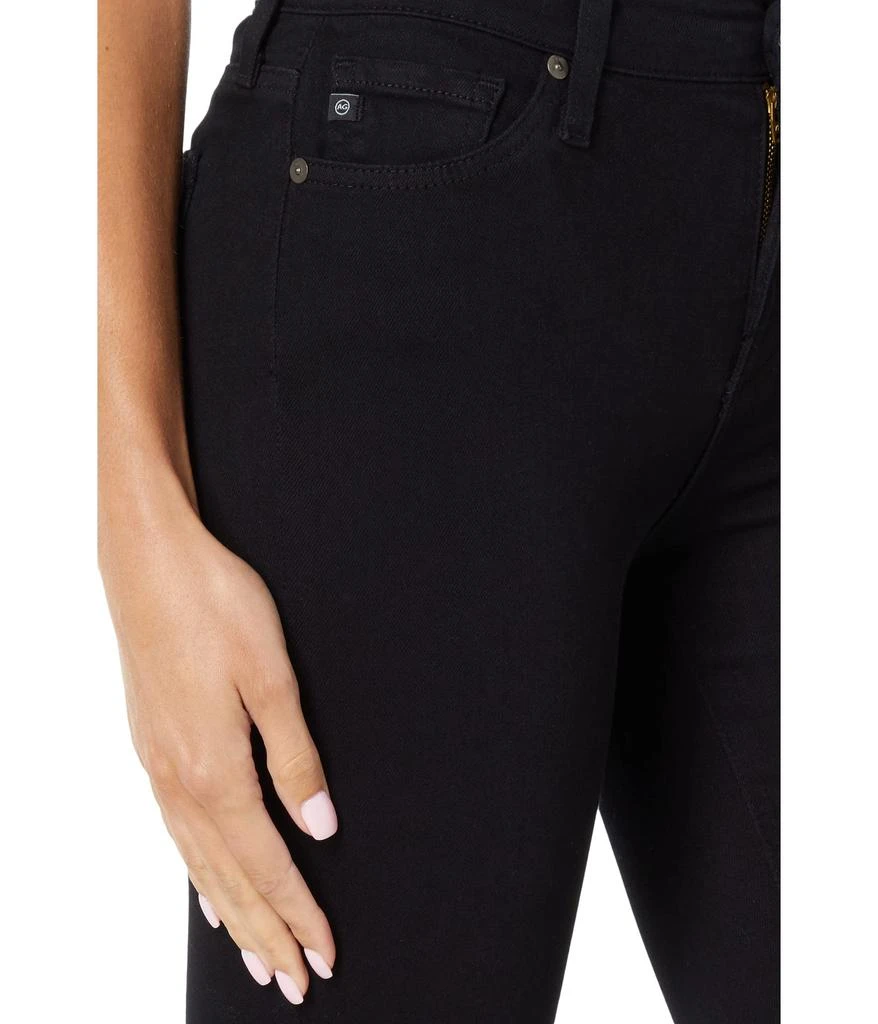 AG Jeans Mari High-Rise Slim Straight in Opulent Black 3