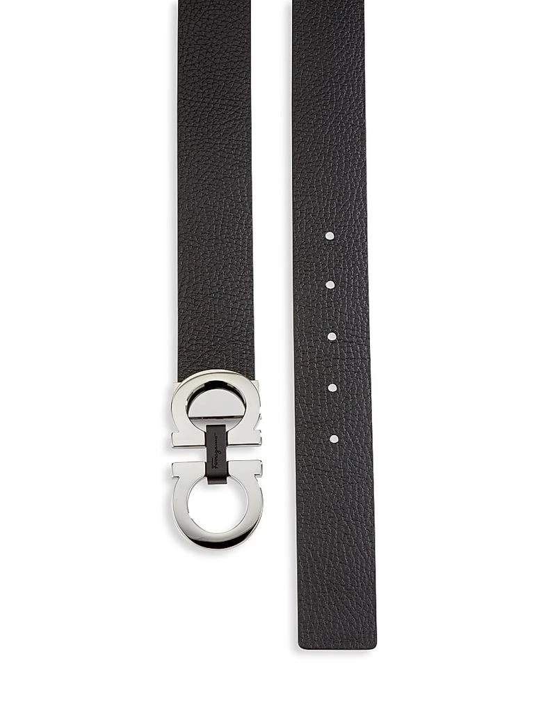 Salvatore Ferragamo Gancini Buckle Adjustable Cut-to-Size Reversible Belt 2