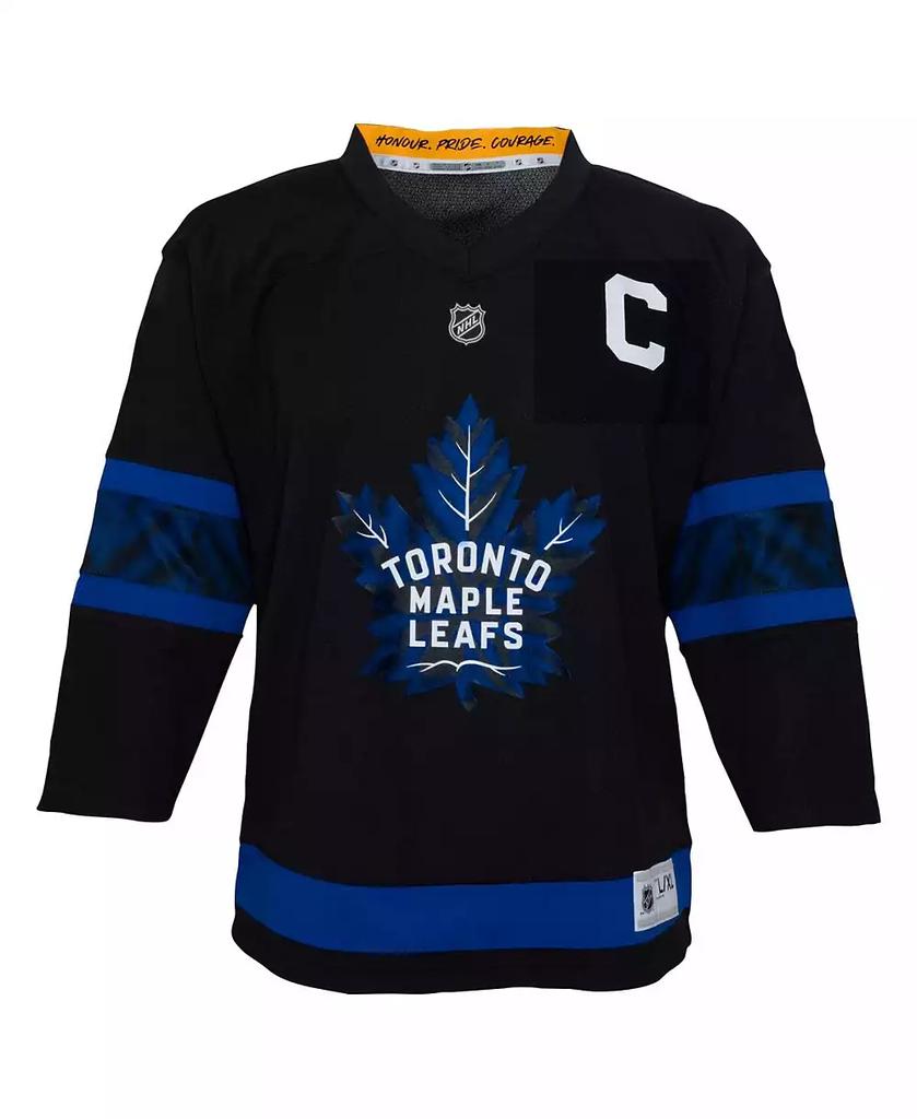 Outerstuff Big Boys and Girls Auston Matthews Black Toronto Maple Leaf's Alternate Replica Player Jersey