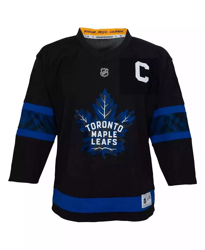 Outerstuff Big Boys and Girls Auston Matthews Black Toronto Maple Leaf's Alternate Replica Player Jersey 2