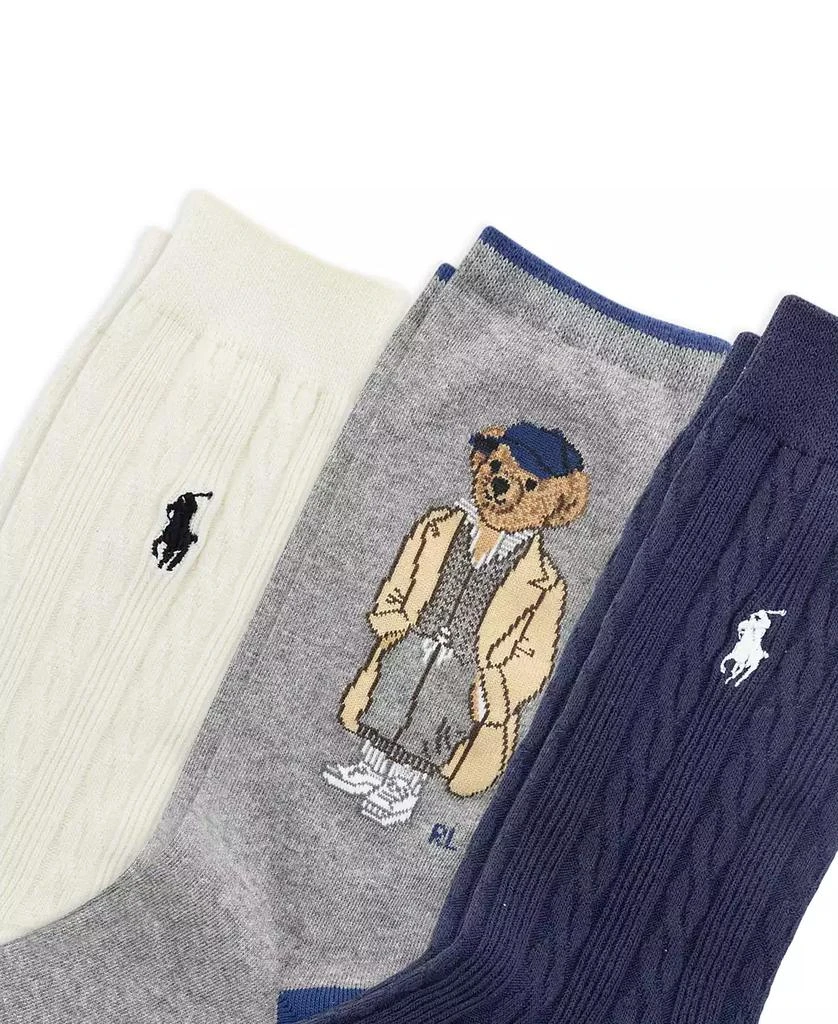 Ralph Lauren Women's 3-Pack Polo Bear Sock Set 3