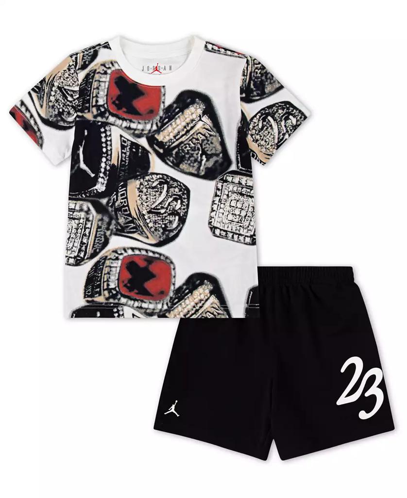 Jordan Toddler Boys 2-Piece MVP Ring Shorts and T-Shirt Set
