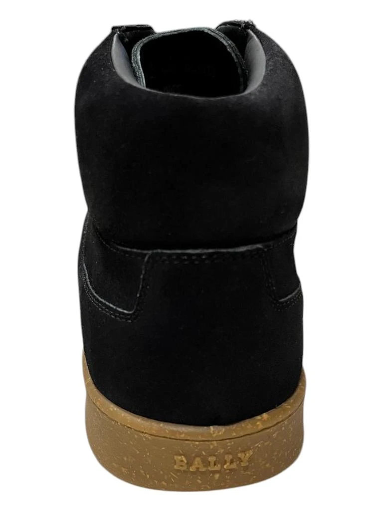 Bally Wiggles 6303810 Men's Black Calf Suede High Top Sneakers 4