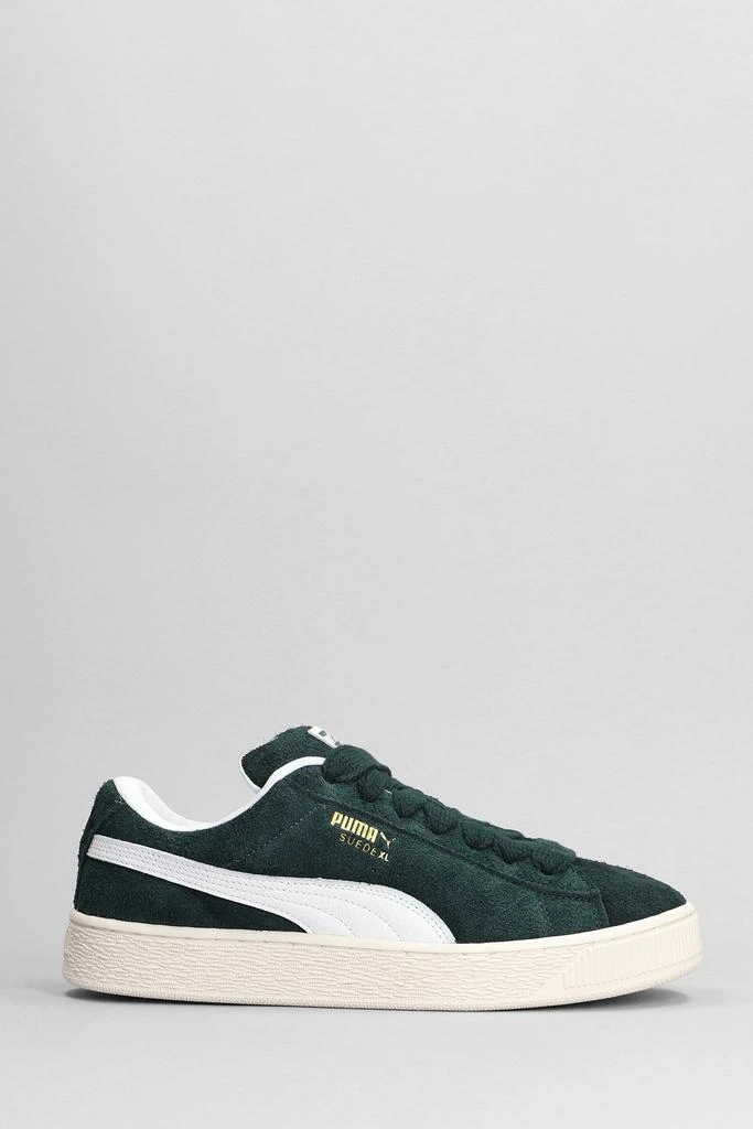 Puma Suede Xl Sneakers In Green Suede 1