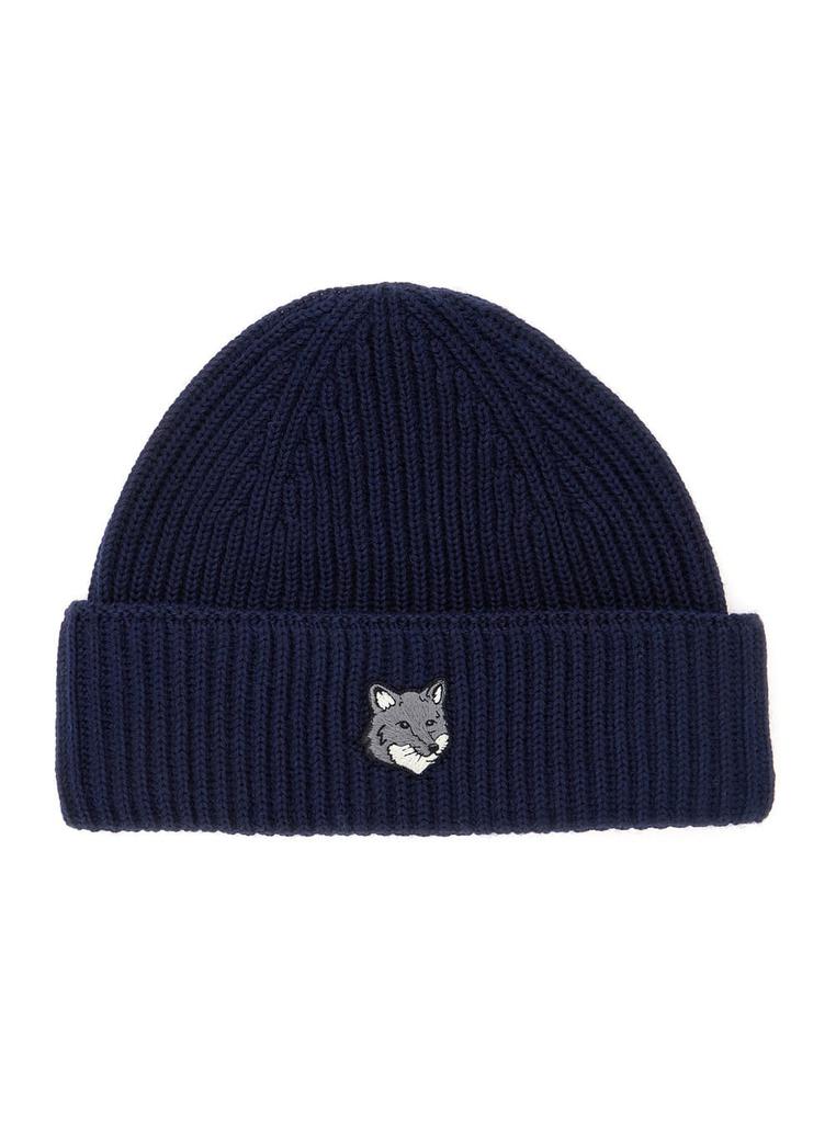 帽子 Maison Kitsune BOLD FOX HEAD BEANIE Shop Maison Kitsuné Bold Fox Head Beanie on Sale at