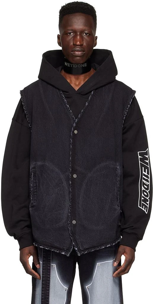 We11done Black Denim Vest 1