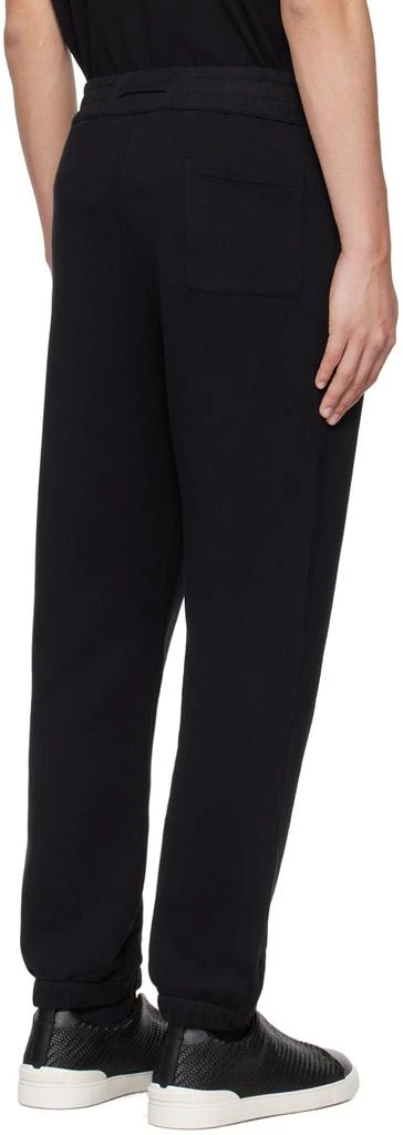 ZEGNA Black Bonded Sweatpants 3