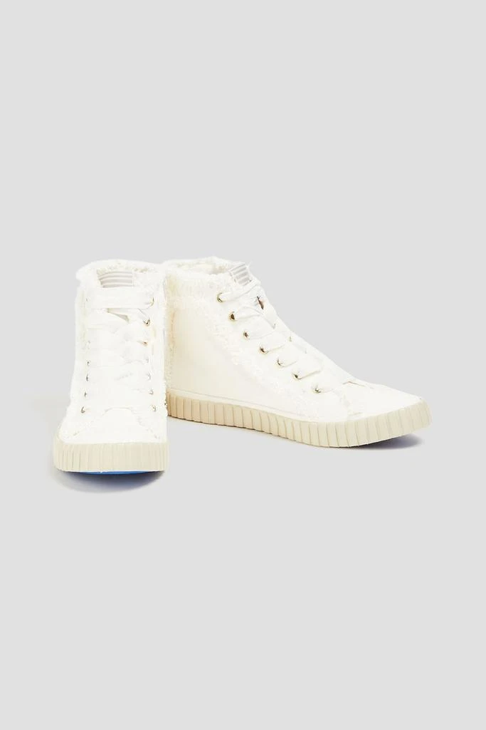 Zimmermann Frayed canvas high-top sneakers 2