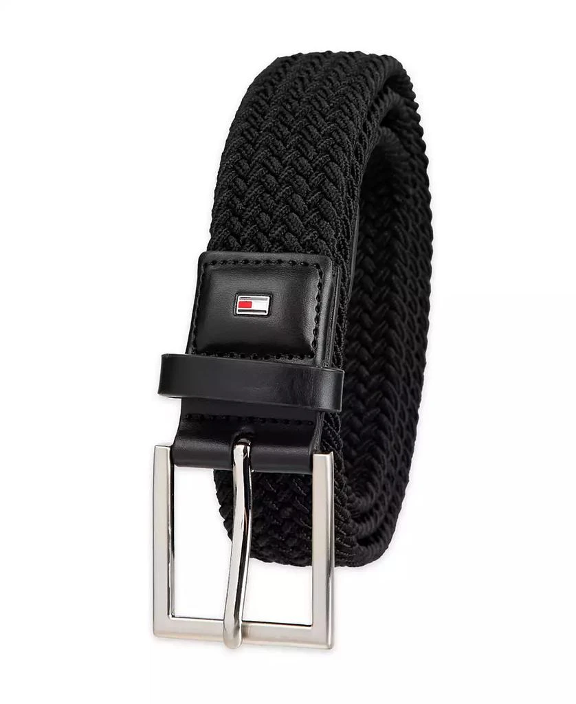 Tommy Hilfiger Men's Giftable Boxed Fully Adjustable Stretch Casual Braided Belt 8