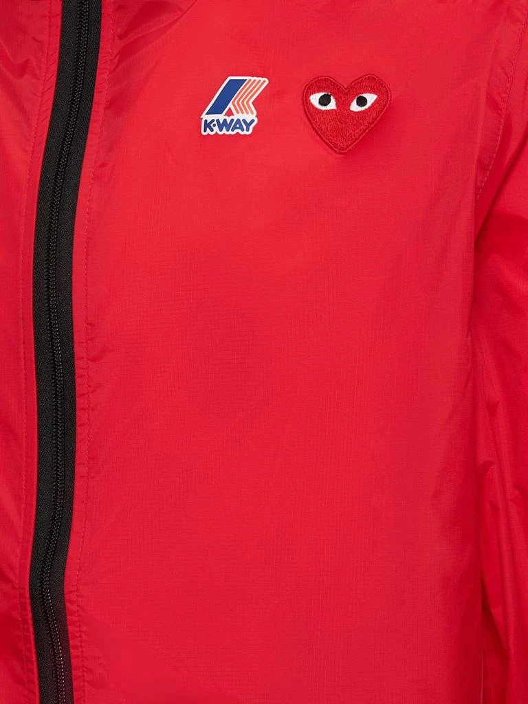 Comme des Garcons K-way Cdg Play Logo Nylon Zip Jacket 3
