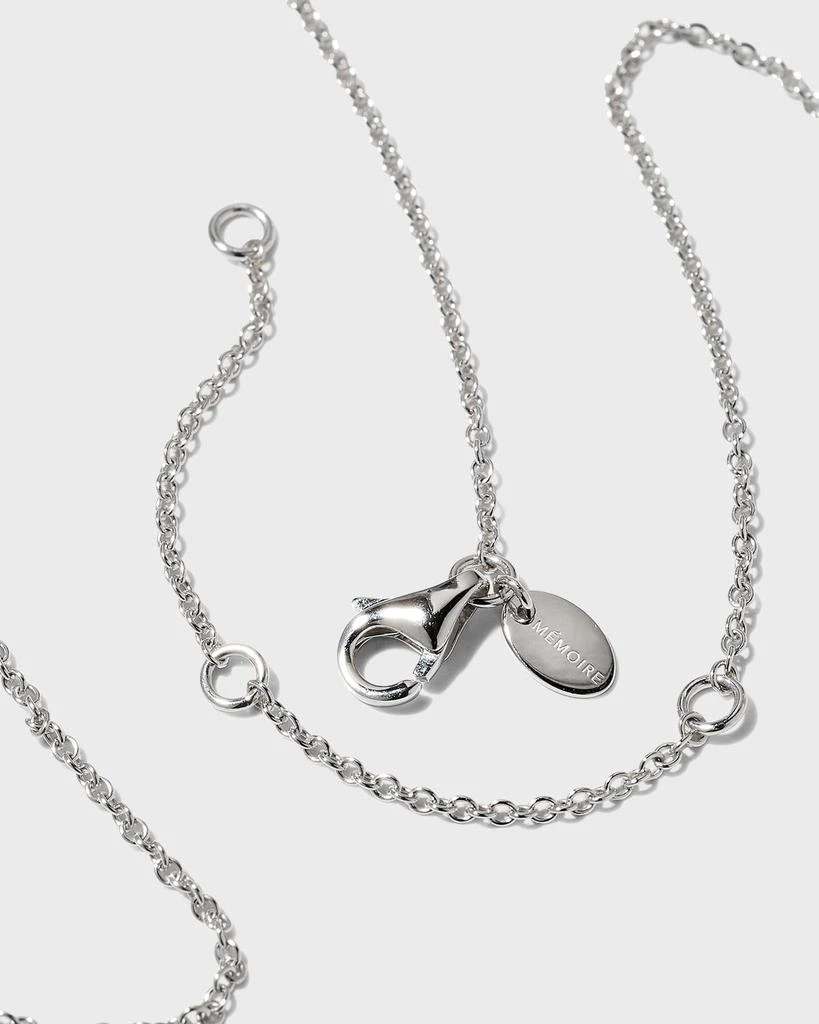 Memoire 18k White Gold Diamond Bouquet Fashion Necklace, 18"L, 0.66tcw 4