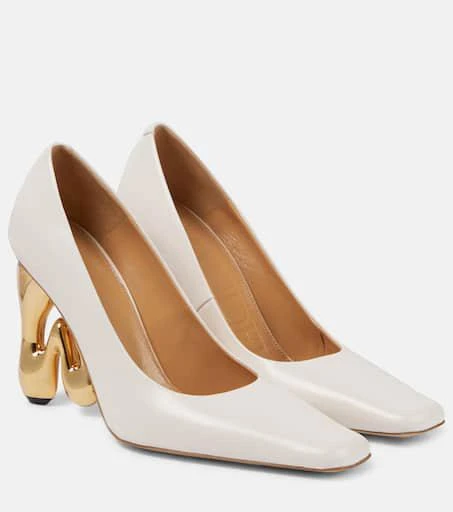 JW Anderson Logo leather pumps 1