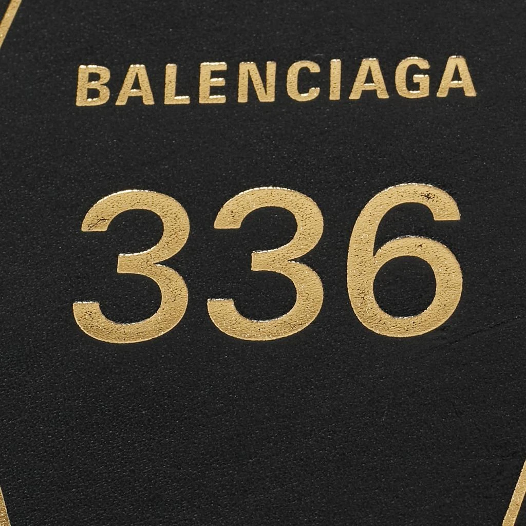 Balenciaga Balenciaga Black Leather Hotel Diamond Key Ring 4