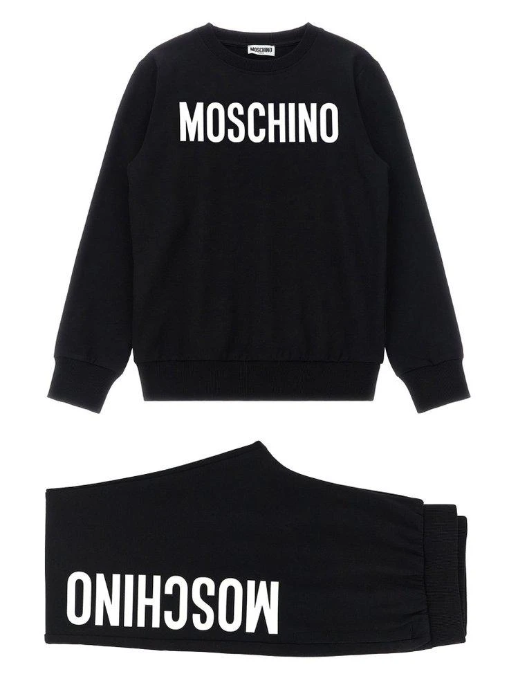 Moschino Moschino Kids Two Piece Logo Printed Joggers Set