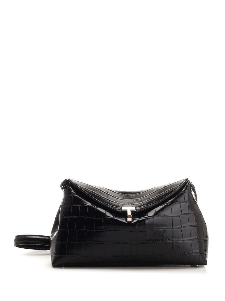 Totême Totême T-Lock Foldover Top Clutch Bag - Handbags