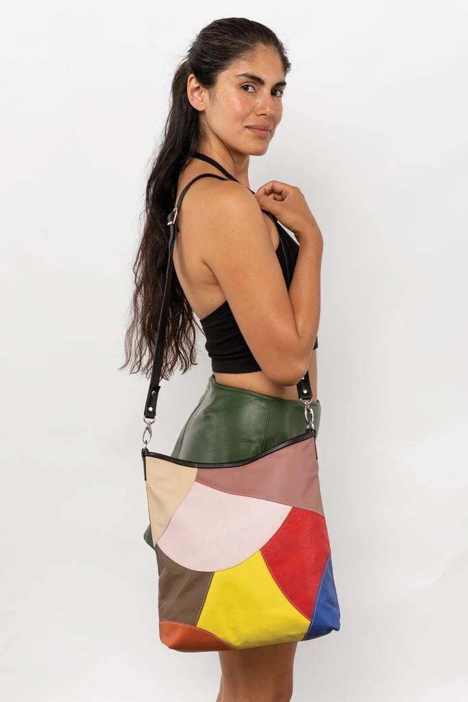 Los Angeles Apparel RLH3450 - Patchwork Crossbody Bag 6