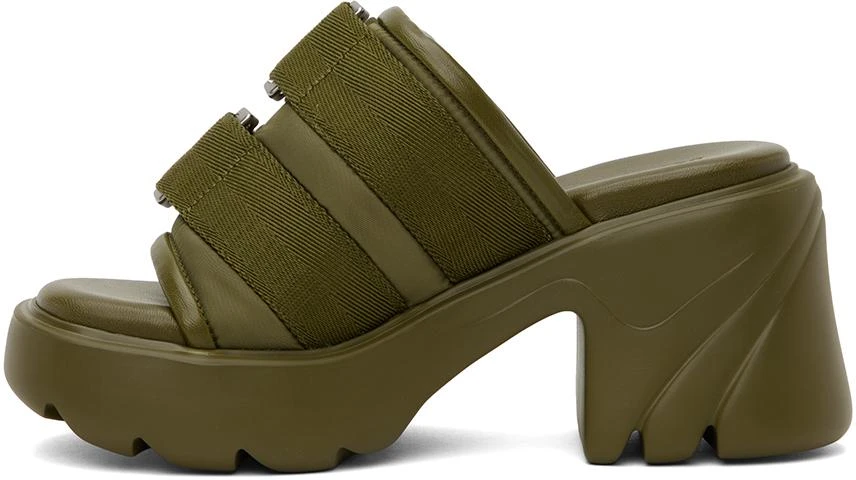 Bottega Veneta Khaki Flash Clogs 3
