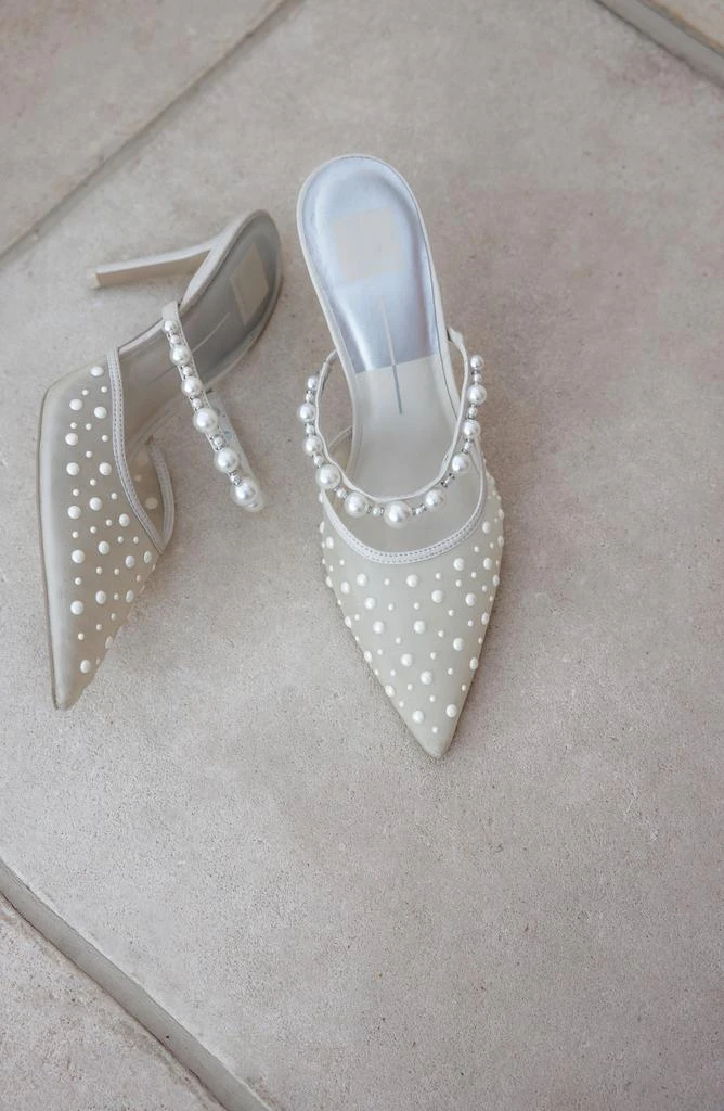 Dolce Vita Katik Imitation Pearl Pointed Toe Pump 10