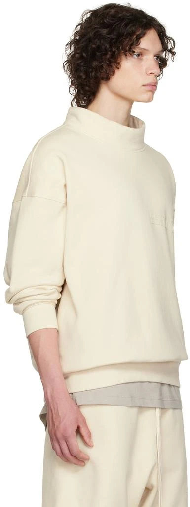 Essentials Off-White Mock Neck Sweatshirt 2