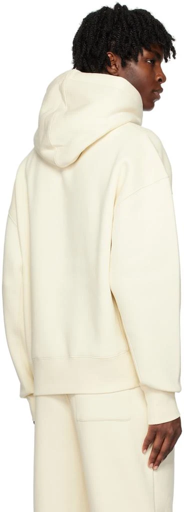 AMI Paris Off-White Drawstring Hoodie 3