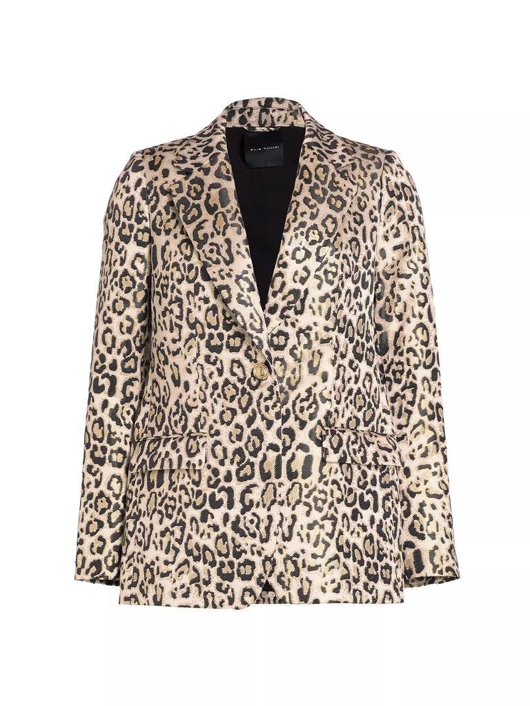 Elie Tahari The Marcie Leopard-Print Blazer