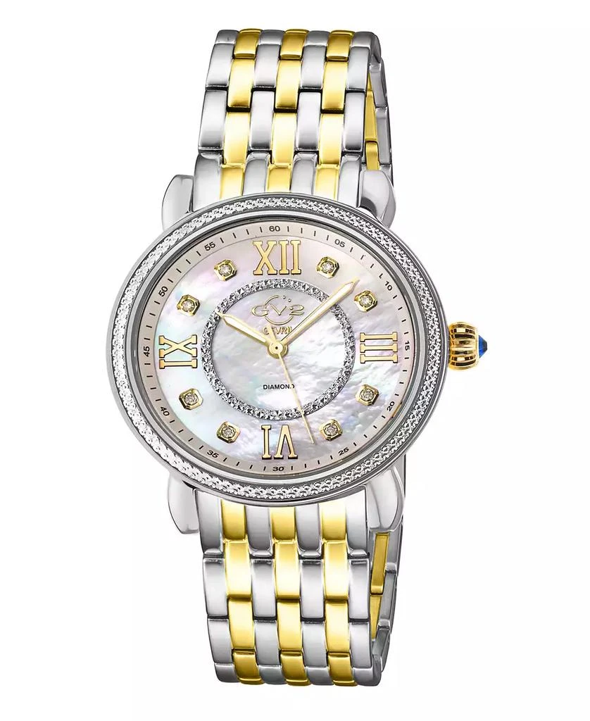 Gevril Women's Marsala Swiss Quartz Two-Tone Stainless Steel Bracelet Watch 37mm 1