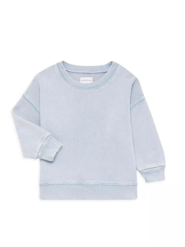 Something Navy Little Girl's & Girl's Classic Crewneck Sweatshirt 1