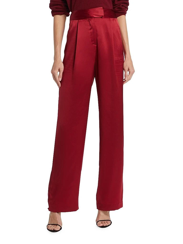 The Sei Wide-Leg Silk Trousers 3