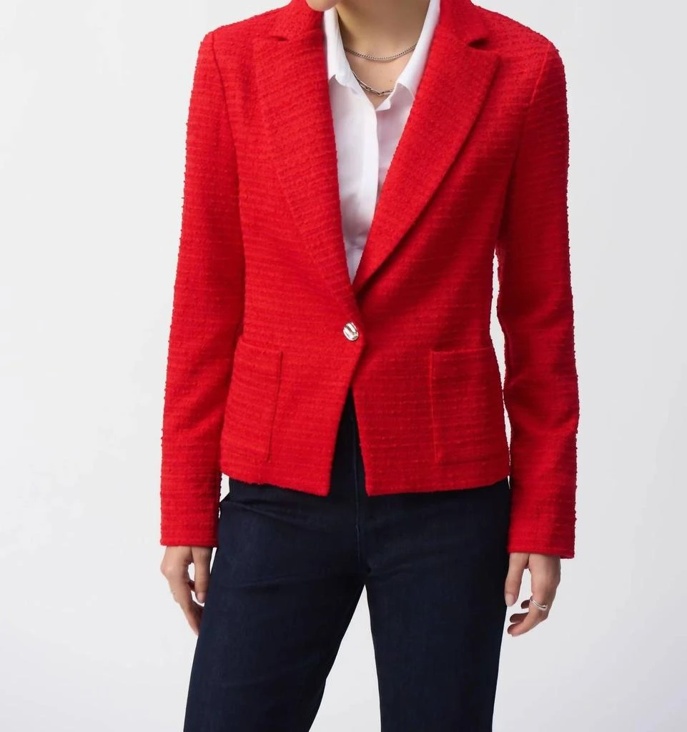 JOSEPH RIBKOFF Joseph Ribkoff - Fitted Bouclé Blazer Jacket 1