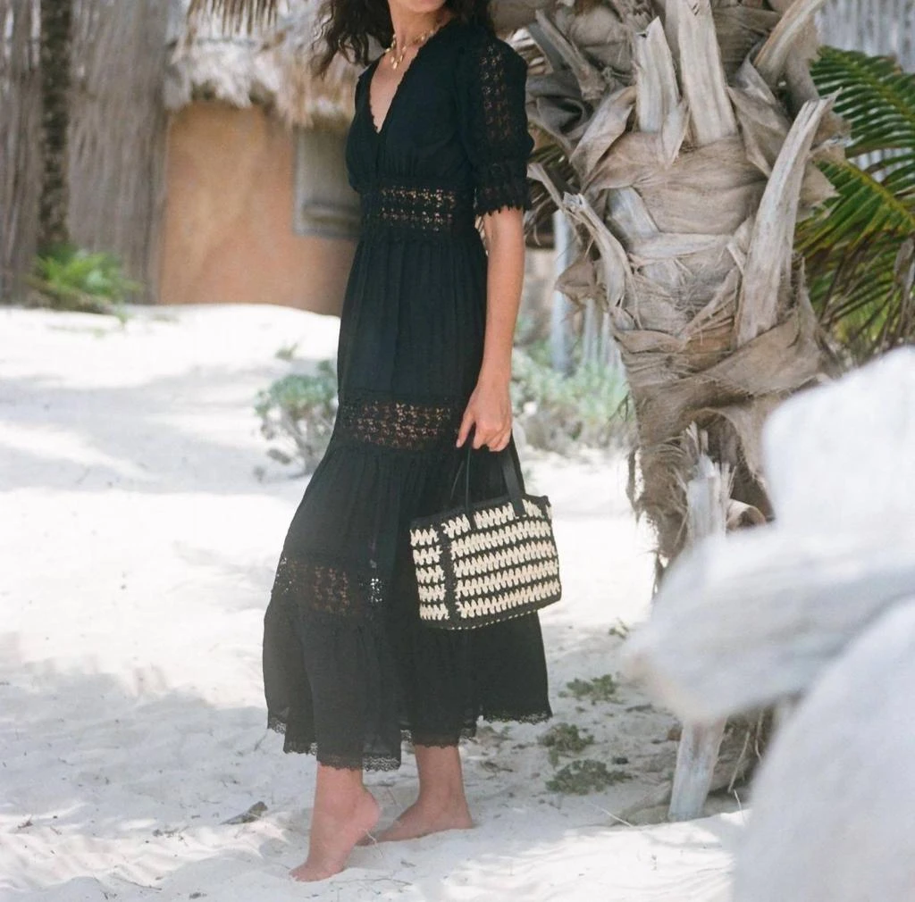 Elan Elan - Maxi Crochet Tier Dress 1