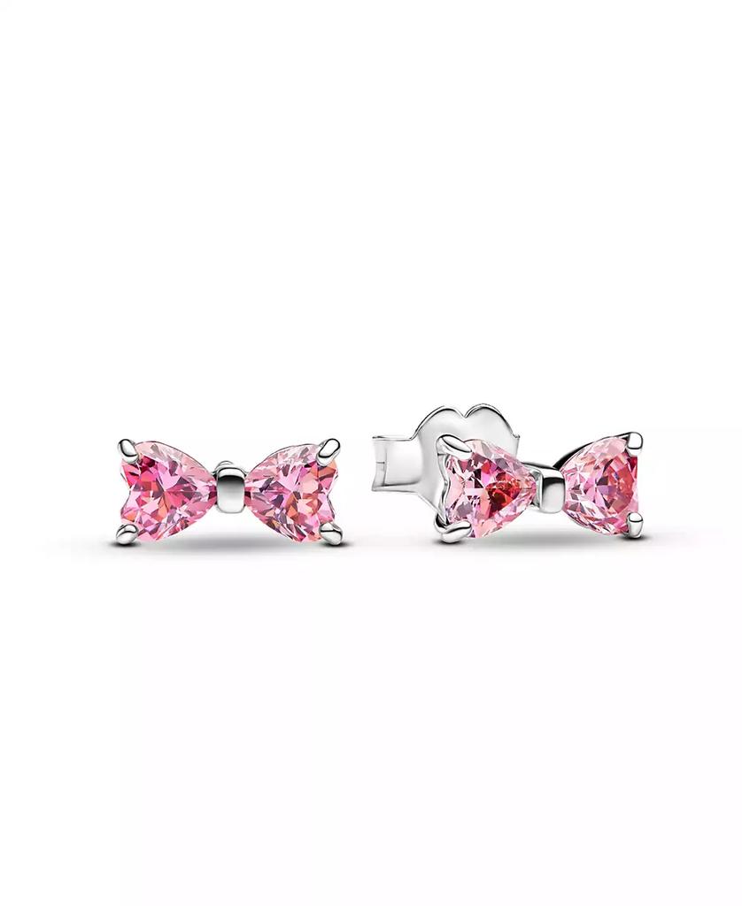 PANDORA Sterling Silver Sparkling Bow Stud Earrings