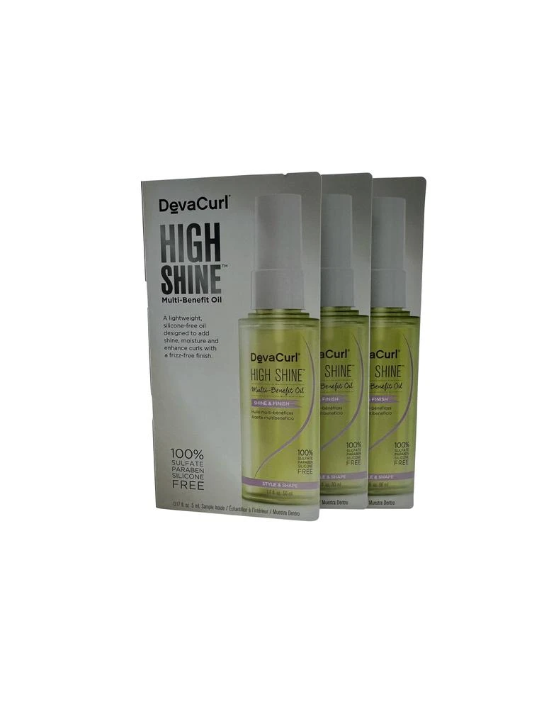 DevaCurl High Shine Multi Benefit Oil 0.17 OZ Set of 3 1