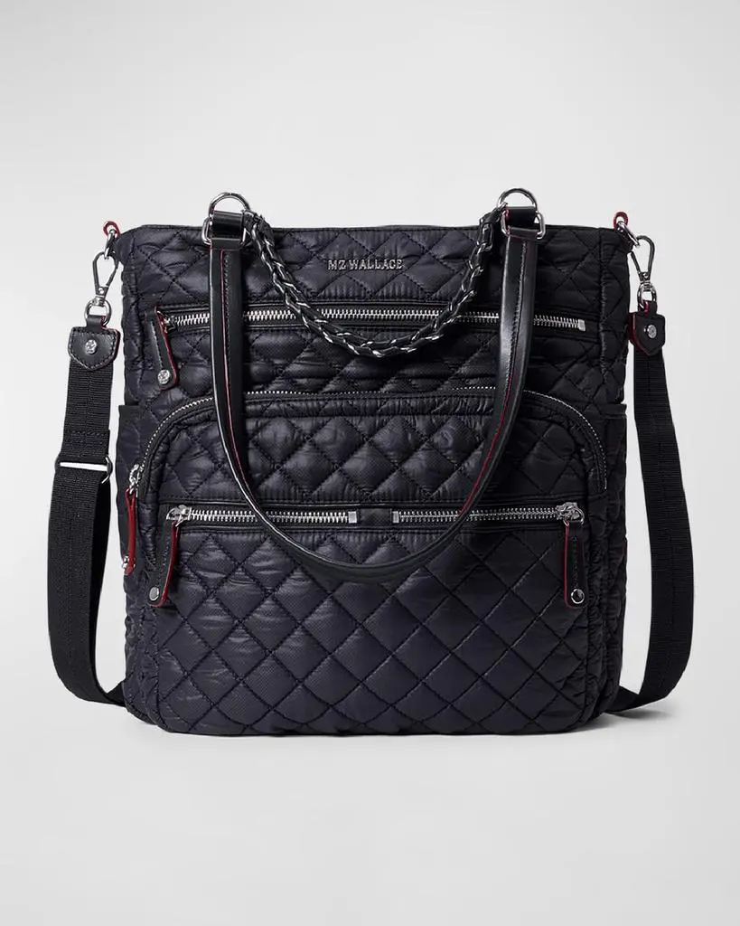 MZ Wallace Crosby Magazine Recycled Nylon Shoulder Bag