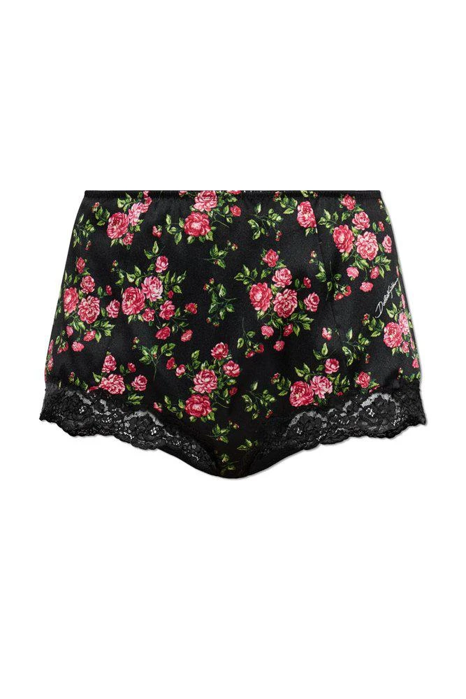 Dolce
Gabbana Dolce
Gabbana Floral Lace High-Waist Briefs
