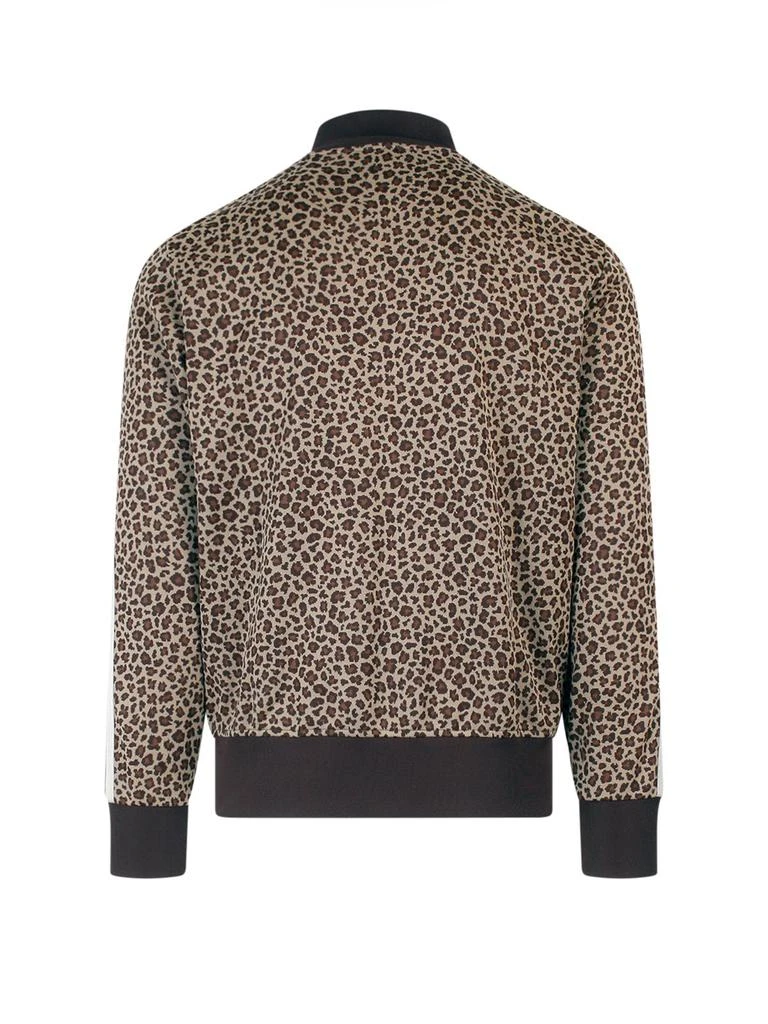 Palm Angels Palm Angels High Neck Leopard Jacquard Jacket 2