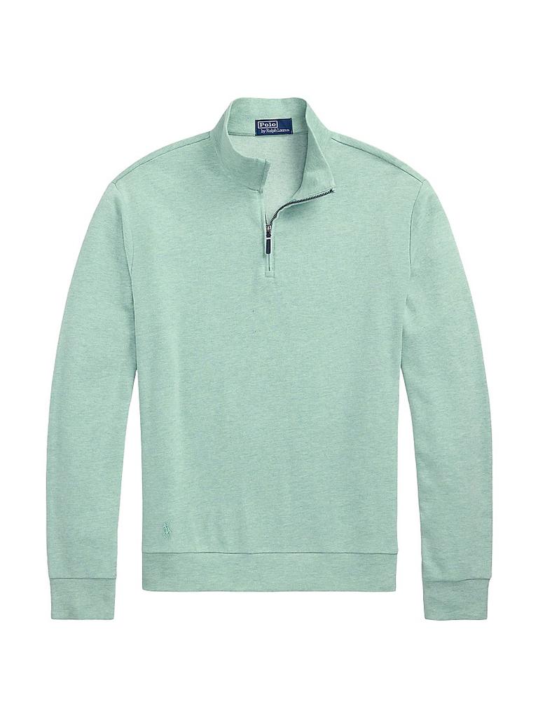 Shop Auralee Super Fine Knit Skipper Polo Shirt on Sale at