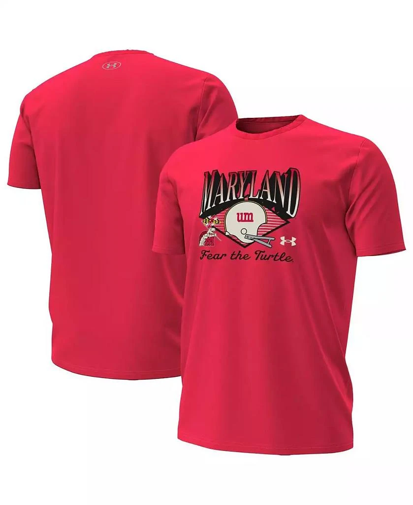 Under Armour Men's Red Maryland Terrapins Vintage Collection T-Shirt 1