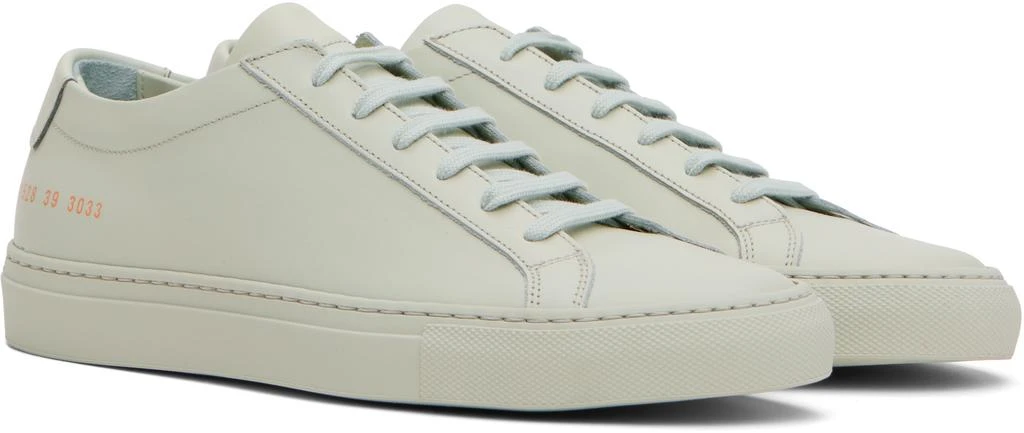 Common Projects Green Original Achilles Low Sneakers 4