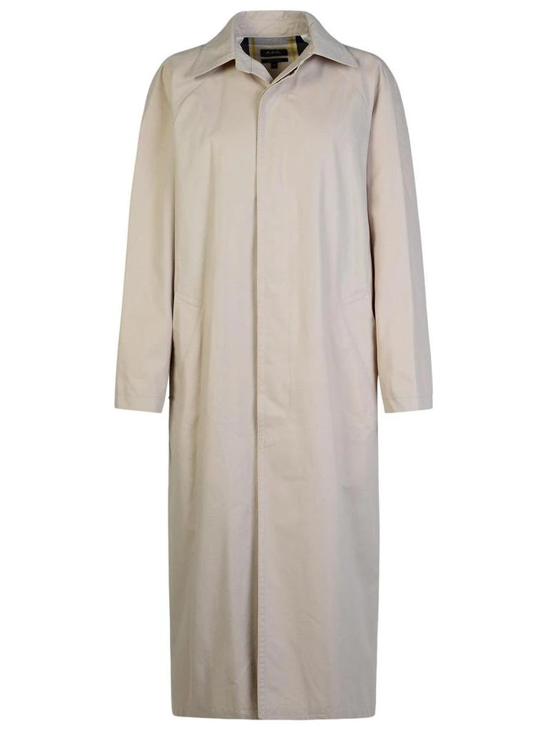 A.P.C. A.P.C. 'Gaia' Ivory Cotton Trench Coat 1