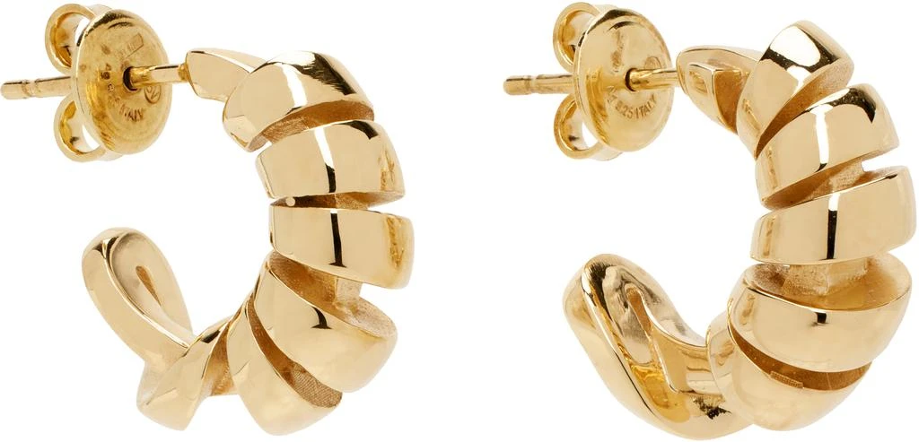 Bottega Veneta Gold Twist Earrings 2