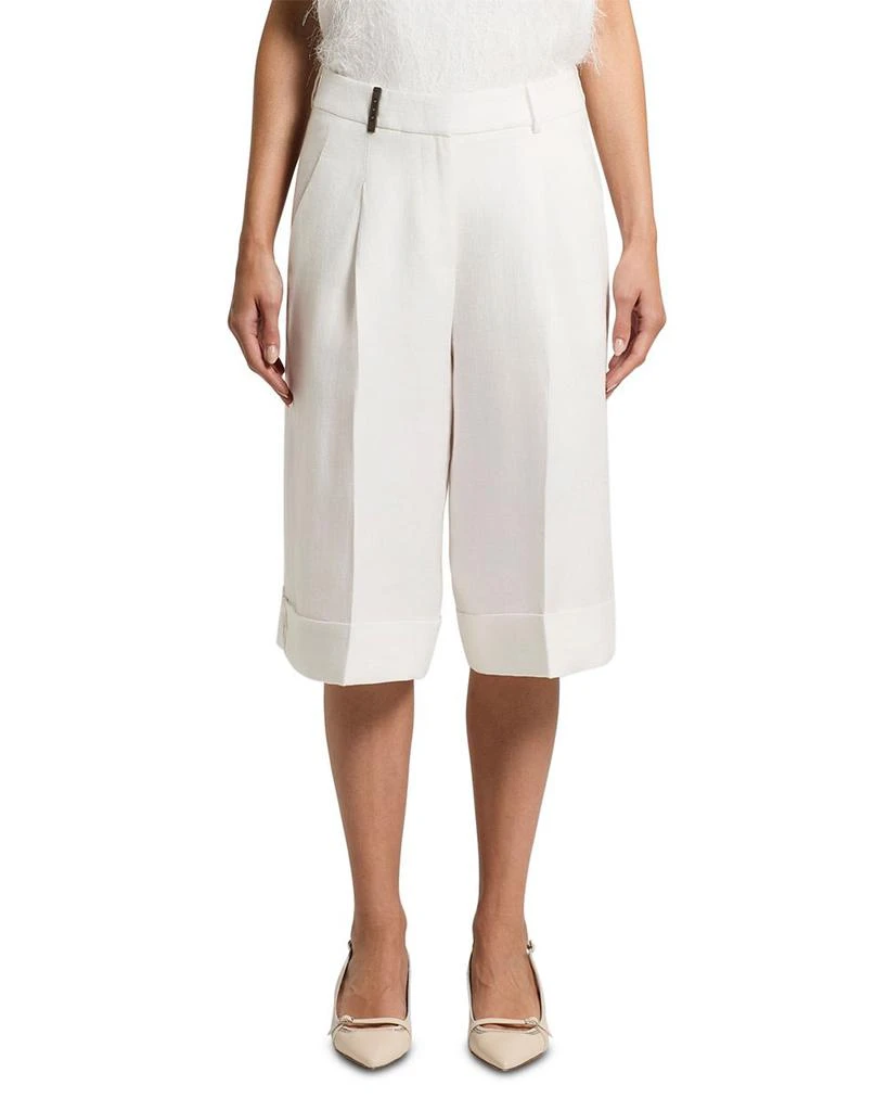 Peserico Linen Bermuda Pants 1