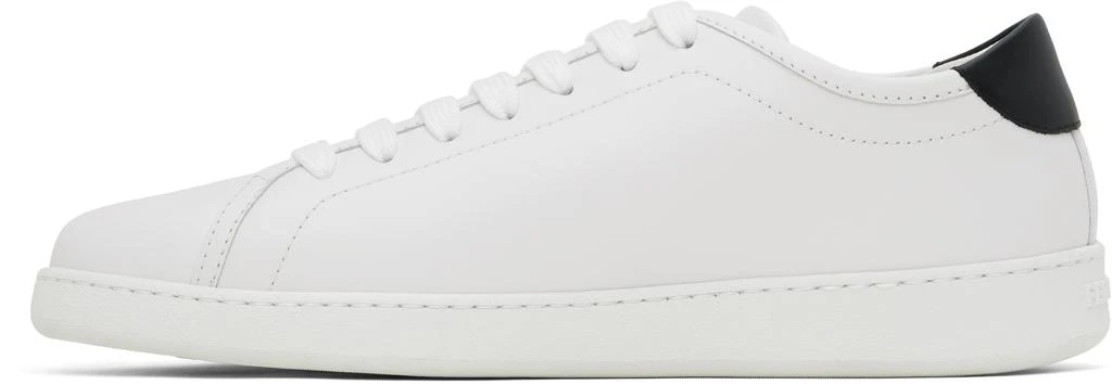 Salvatore Ferragamo White Double Gancini Sneakers 3