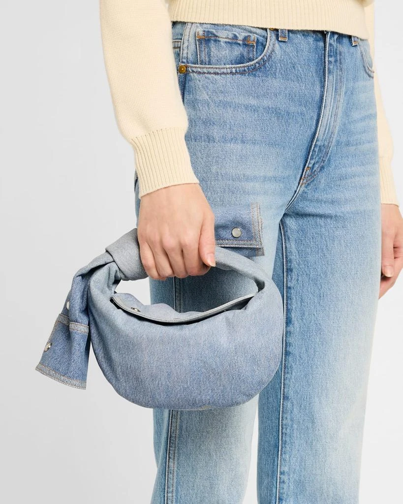 Bottega Veneta Jodie Mini Shirt Denim Top-Handle Bag 2