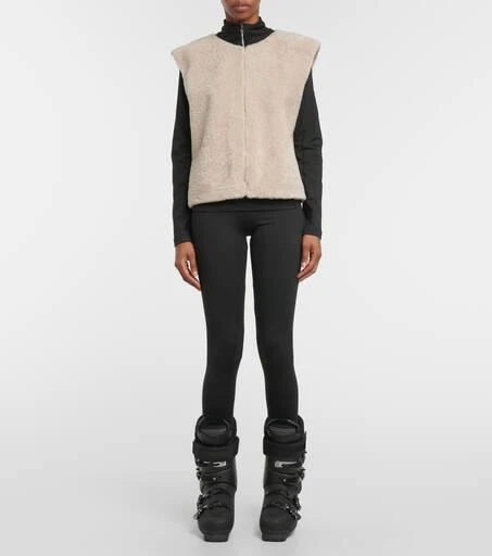 Jet Set Sleeveless shearling vest 2